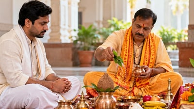 పూజకు ముందు స్నానం చేసినా మళ్లీ నీళ్లు ఎందుకు చల్లుతారు? అసలు కారణం ఇదే! పూజకు ముందు స్నానం చేసినా మళ్లీ నీళ్లు ఎందుకు చల్లుతారు? అసలు కారణం ఇదే!