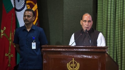 Defence minister Rajnath Singh.