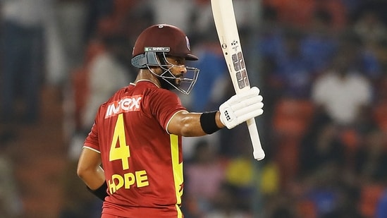 Shai Hope scored a century as West Indies won 