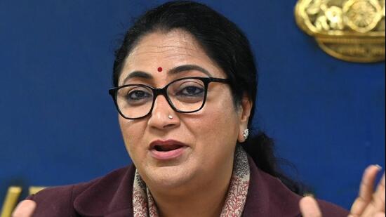 Chief minister Rekha Gupta. (HT PHOTO)