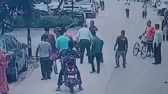 The incident took place on Sunday.