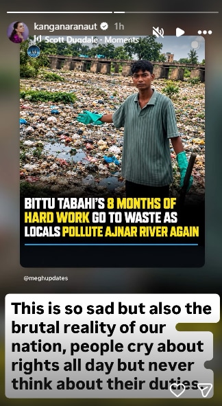 Kangana Ranaut supports content creator Surendra Singh Choudhary, aka Bittu Tabahi. Kangana Ranaut supports content creator Surendra Singh Choudhary, aka Bittu Tabahi.