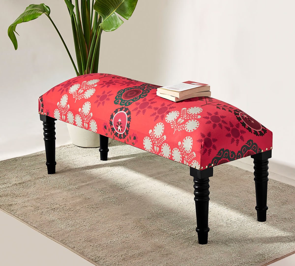An ottoman, pouffe or compact side table can be both practical and decorative. (India Circus) An ottoman, pouffe or compact side table can be both practical and decorative. (India Circus)