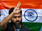  Abhijeet Dipke called for a ‘Tiranga March’ at Central Park in Delhi’s Connaught Place on October 16.