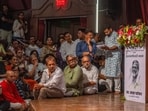 Aathavanitale Nana, a tribute programme honouring late actor Nana Patekar, was organised by the Maharashtra government's Cultural Affairs Department and the Maharashtra Film, Stage and Cultural Development Corporation in Mumbai, India, on Wednesday, October 14.  (Photo by Satish Bate / Hindustan Times)