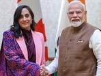  In this image posted on Oct. 14, 2026, Prime Minister Narendra Modi during a meeting with Canadian Minister of Foreign Affairs Anita Anand, in New Delhi. 