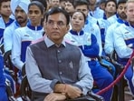 Prime Minister Narendra Modi and Union Sports and Youth Affairs Minister Mansukh Mandaviya during an interaction programme with the athletes of the Asian Games 2026, in New Delhi.