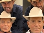 Salman Khan flaunts his sweet bond with father Salim Khan.
