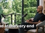 Satya Nadella with  Ali Partovi. 