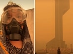 Toxic haze turned the Indonesian skyline orange. 
