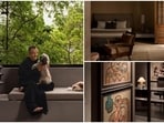 Amit Aggarwal’s Delhi home features concrete, dark teakwood, arched doorways and an off-white palette. 