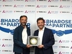 (From L to R) Mr. Sajith Sivanandan, CEO and MD, Tata Digital Group and Mr. Sumit Madan, MD and CEO, Axis Max Life Insurance
