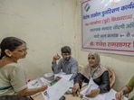 iMumbai, India - Cotober 11, 2026: Citizens queue up at a BMC school in Mumbai for the SIR process related to electoral roll revision at Ghatkopar in mumbai, India, on Sunday, October 11, 2026. (Photo by Satish Bate / Hindustan Times) (Hindustan Times)