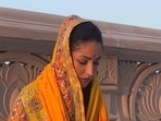 Yami Gautam prayed at the Ram Mandir in Ayodhya ahead of her film's release.