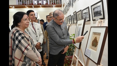 Himachal governor Kavinder Gupta during the inauguration of the miniature art gallery in Shimla on Thursday. (ANI) Himachal governor Kavinder Gupta during the inauguration of the miniature art gallery in Shimla on Thursday. (ANI)