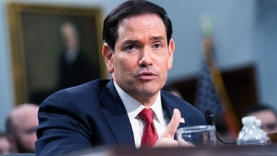 Marco Rubio reminded employees to follow federal ethics rules a day after Donald Trump removed former Ambassador to Greece Kimberly Guilfoyle. (HT_PRINT) Marco Rubio reminded employees to follow federal ethics rules a day after Donald Trump removed former Ambassador to Greece Kimberly Guilfoyle. (HT_PRINT)
