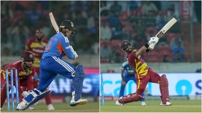 Abhishek Sharma and Shai Hope (PTI)