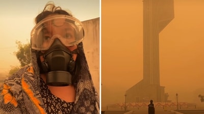 Toxic haze turned the Indonesian skyline orange. (Instagram/@emmanuelashinta, Instagram/@alwijo) Toxic haze turned the Indonesian skyline orange. (Instagram/@emmanuelashinta, Instagram/@alwijo)