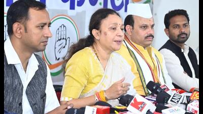 UP Congress chief Aradhana Mishra addressing at a press conference in Lucknow on October 15. (Sourced) UP Congress chief Aradhana Mishra addressing at a press conference in Lucknow on October 15. (Sourced)