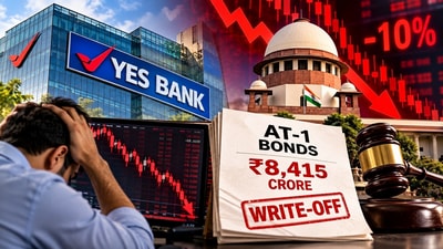 యస్ బ్యాంక్కు బిగ్ షాక్: సుప్రీం తీర్పుతో 10% కుప్పకూలిన షేర్లు యస్ బ్యాంక్కు బిగ్ షాక్: సుప్రీం తీర్పుతో 10% కుప్పకూలిన షేర్లు