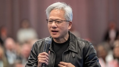 Nvidia CEO Jensen Huang weighs in on AI risks. (Bloomberg File) Nvidia CEO Jensen Huang weighs in on AI risks. (Bloomberg File)
