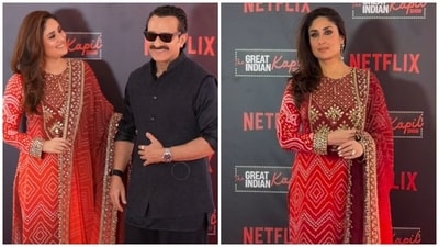 Kareena Kapoor and Saif Ali Khan at The Great Indian Kapil Sharma Show. Kareena Kapoor and Saif Ali Khan at The Great Indian Kapil Sharma Show.