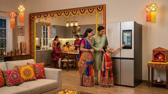 Compare single-door, double-door, and French-door Samsung refrigerator models. Explore the right capacity for your family and find out how to buy one on Easy EMIs with Bajaj Finance. (AI-generated image for illustration purpose only.)