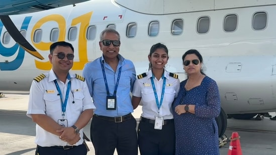 Junior First Officer Anika operated a Fly91 flight with her parents on board.