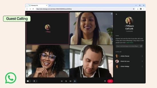 WhatsApp gets a new guest calling feature. (WhatsApp)
