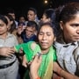 মেয়ের মৃত্যুর বিচার চেয়ে রাজধানীর রাজপথে ধরনায় বসে আটক অঙ্কিতার মা-বাবা