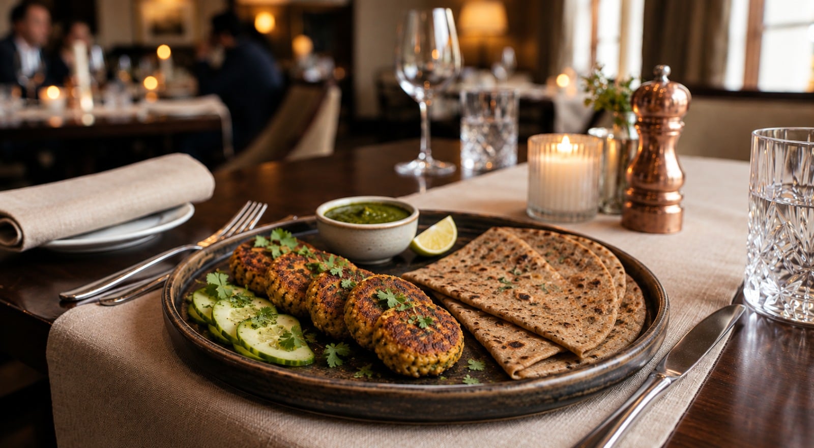 Sweet potato gilawat with kuttu ka paratha can be enjoyed as a delightful vrat-friendly meal.