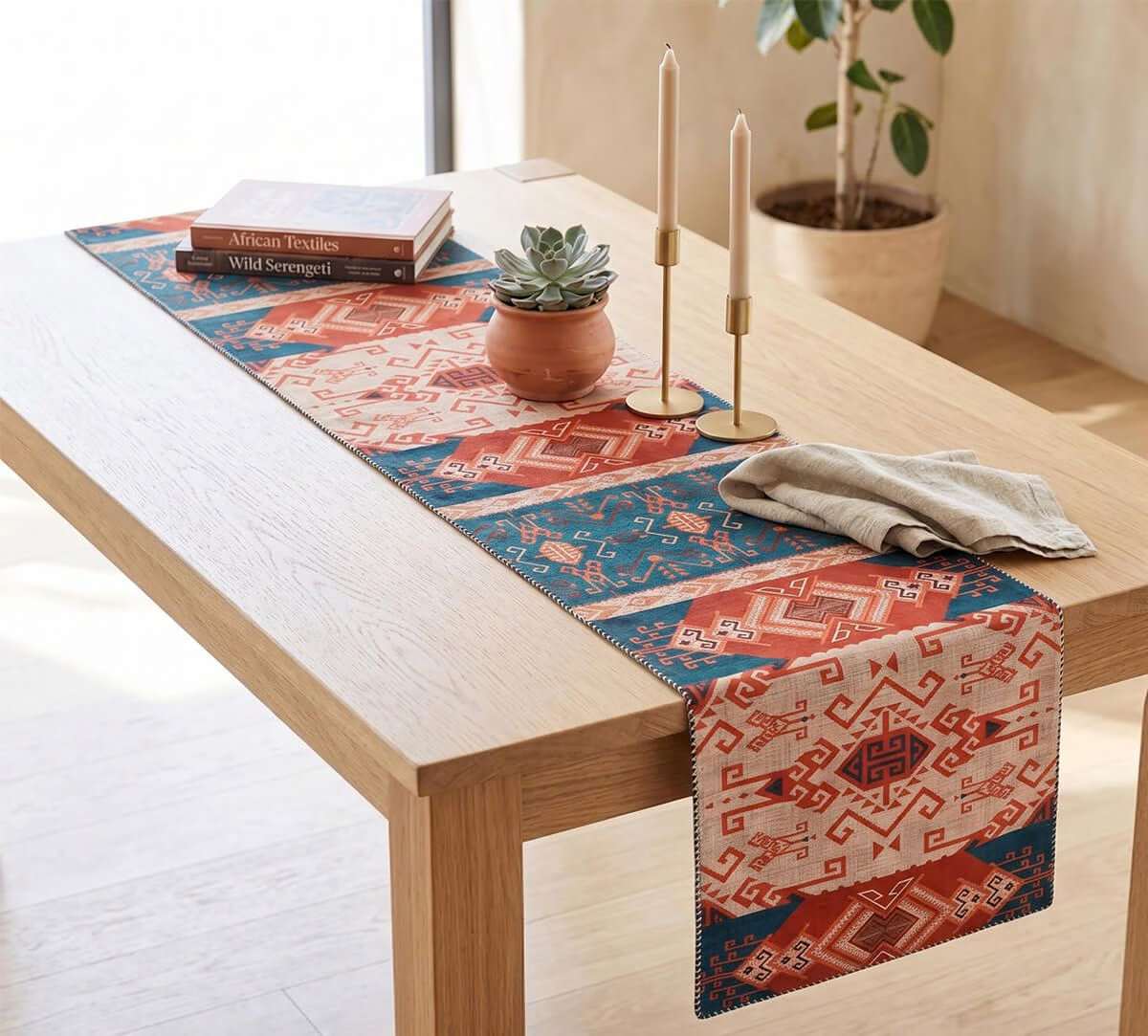 Cushions, throws, rugs and table linen can introduce colour, texture and visual interest without altering the existing interiors. (India Circus) Cushions, throws, rugs and table linen can introduce colour, texture and visual interest without altering the existing interiors. (India Circus)