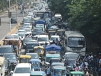 The GT Road stretch is a four-lane surface road in Ghaziabad 