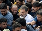 An application seeking an FIR against Rahul Gandhi over a woman journalist’s alleged injury during an Opposition march also seeks preservation of CCTV footage from October 12. (REUTERS)