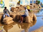 As per the IMD’s Chandigarh centre, the state has reported 14.2 mm rain, which is higher than the normal rainfall of 2.4 mm in the week between October 9 and 15. (Manoj Dhaka/HT)