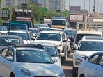 Commuters stranded as blockades disrupt traffic across Tricity. (Sant Arora/HT)