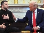 US President Donald Trump and Ukraine's President Volodymyr Zelensky.