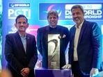 DP World Professional Golf Tour of India (PGTI) President Kapil Dev, centre, CEO Amandeep Johl, right (File image)
