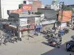 Road blockades disrupted normal life in several parts of Ludhiana and nearby towns. (Gurpreet Singh/HT)