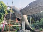 The parks contain 'sculpture play' installations whereby children will be able to interact and play with the installations with different themes.