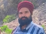 Victim Bikramjit Singh, 40, died at Madi Pannwan village near Sri Hargobindpur in Batala on Thursday evening when a group of 10-15 men attacked him for objecting to drug peddling in his neighbourhood. (HT Photo)
