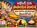 అక్టోబర్ 22న పాపాంకుశ ఏకాదశి.. పూజా విధానం, వ్రత ప్రాముఖ్యత తెలుసుకోండి!(AI)