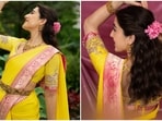 Sara Ali Khan attended the Kanyan Jewellers Navratri festivities. 