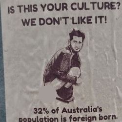 Lawmaker Dan Repacholi shared the poster on his Facebook as he condemned the act. 
