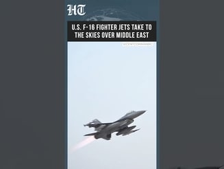 Watch: US F-16 Fighter Jets Take Off From Middle East Base During Routine Daytime Operations
