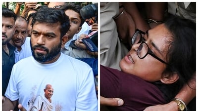 Abhijeet Dipke and Neha Bora were detained on their way to the 'Lehra Do Tiranga' rally in Delhi on Friday. 