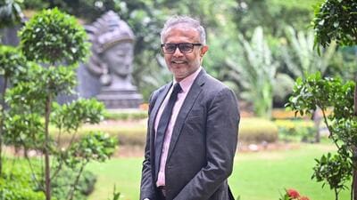 James Abraham, CEO of CEEW during an interview at Leela Palace Hotel in New Delhi. (Sanchit Khanna/ Hindustan Times)