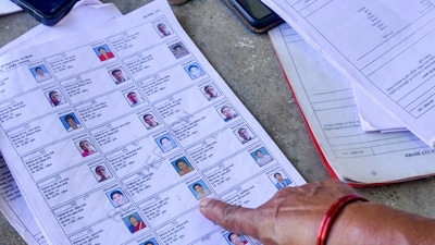 Booth Level Officers (BLOs) cross check voter list ahead of Special Intensive Revision (SIR), in Ranchi, Jharkhand.