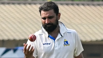 Mohammed Shami was once again among wickets (PTI) Mohammed Shami was once again among wickets (PTI)