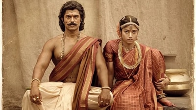 Ranabaali movie review: Vijay Deverakonda and Rashmika Mandanna in a still from Rahul Sankrityan's film.